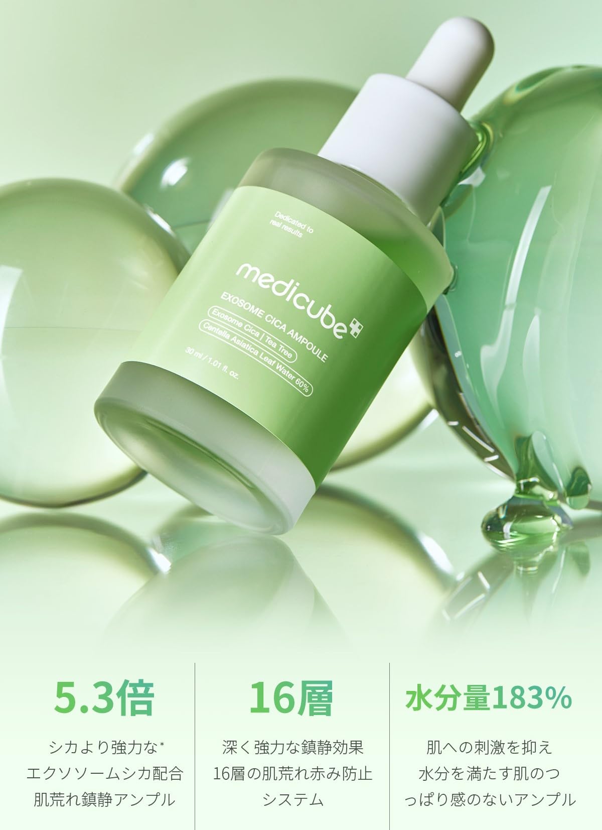 Amazon.co.jp: メディキューブ エクソソームシカアンプル 肌荒れ 導入